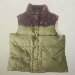 Green and Purple Puffer Vest